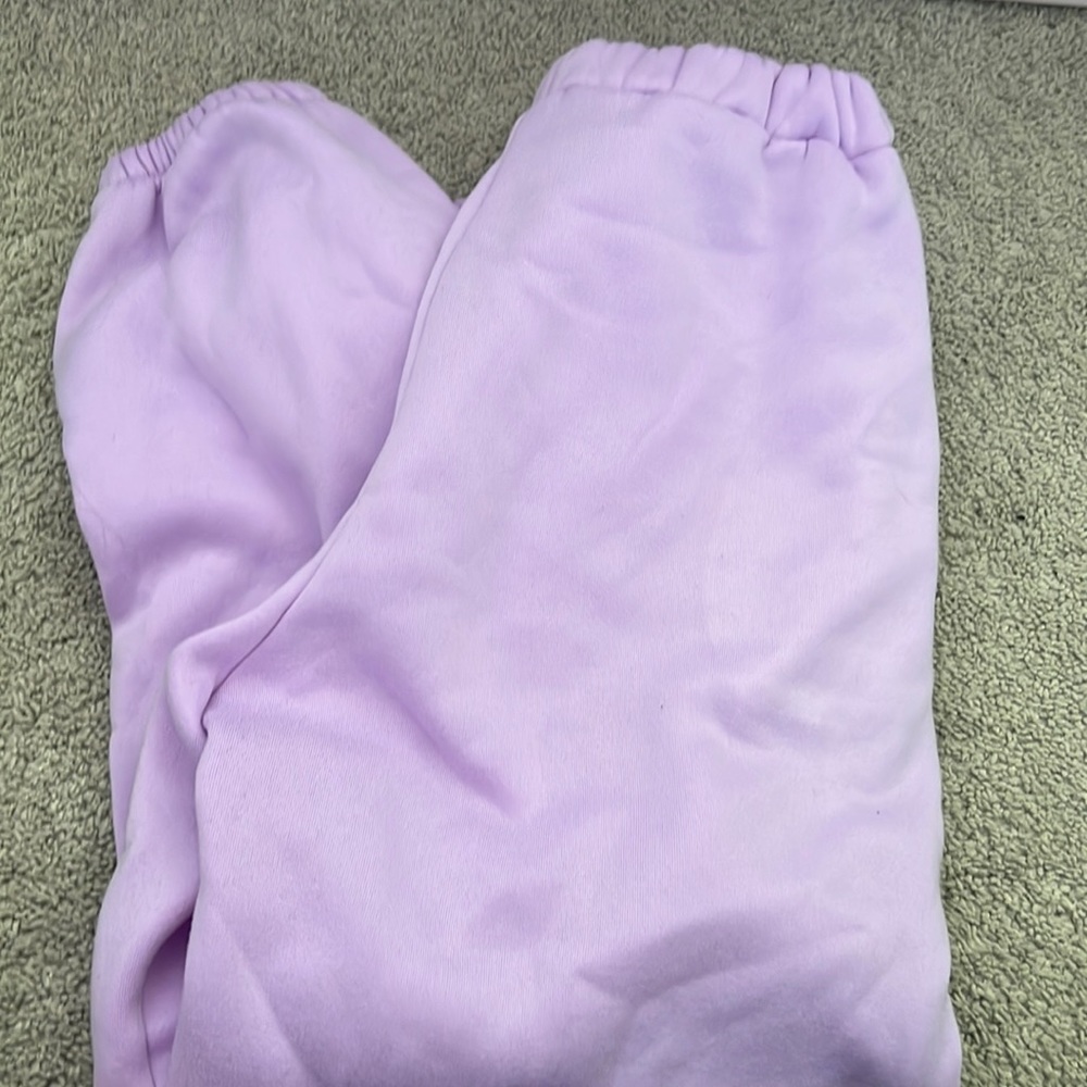 Purple sweatpants